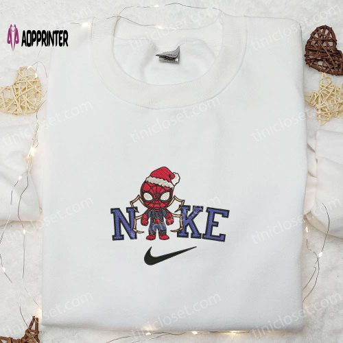 Nike x Christmas Chibi Spider-Man Shirt & Hoodie: Family Christmas Gifts