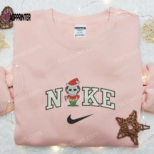 Nike x Devil Stitch Embroidered Sweatshirt Disney Halloween Hoodie Adorable Halloween Shirt