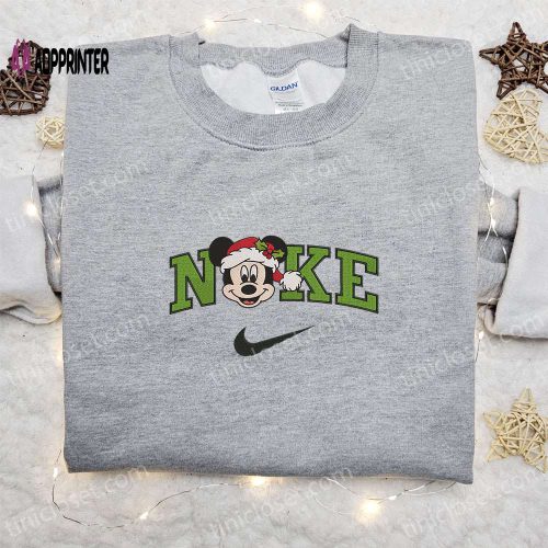 Disney x Nike Olaf Christmas Embroidered Sweatshirt: Merry Characters Shirt Best Gift Ideas