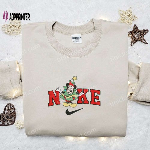 Oogie Boogie x Nike Christmas Light Sweatshirt: Movie Merry Christmas Embroidered Shirt – Best Gift Ideas