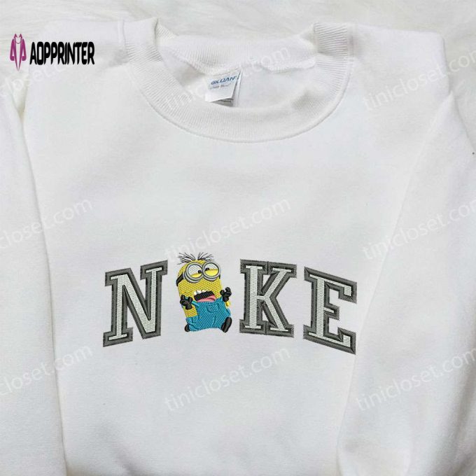 Nike x Dave Minion Embroidered Hoodie Sweatshirt & T-shirt: Cartoon Inspired Collection