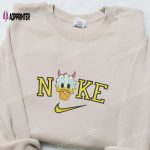 Nike x Devil Donald Duck Embroidered Sweatshirt – Disney Halloween Hoodie Adorable Shirt