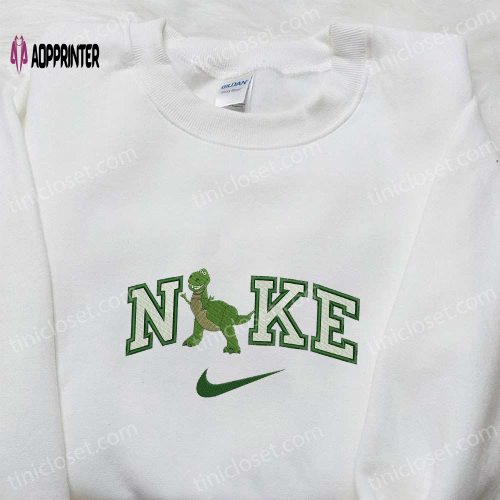 Stylish Nike x Dino Green Embroidered Sweatshirt Custom Hoodie & Cute T-shirt – Shop Now!