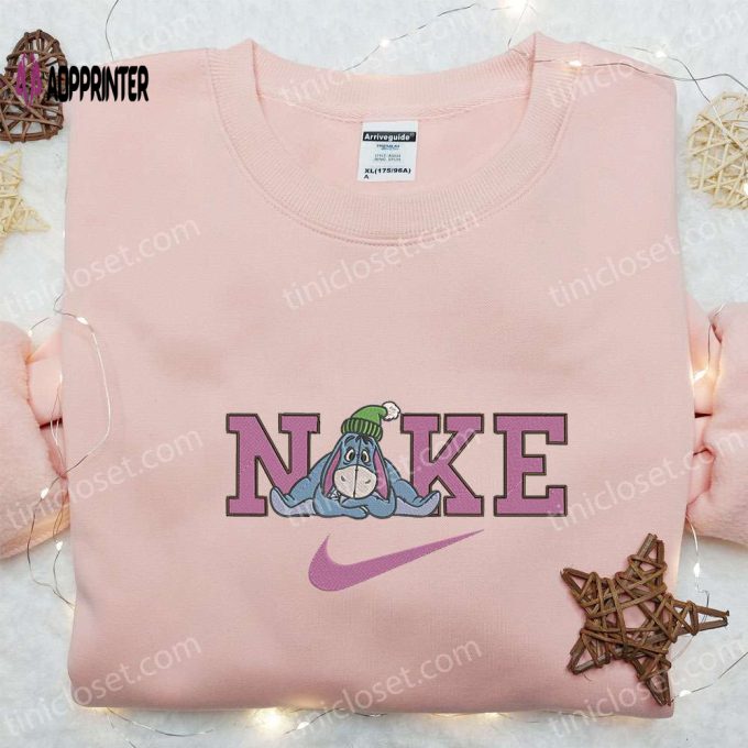 Nike x Eeyore Embroidered Sweatshirt: Winnie The Pooh Disney Shirt Perfect Christmas Gift