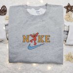 Nike x Elmo Embroidered Sweatshirt: Sesame Street Cartoon Shirt Perfect Gift