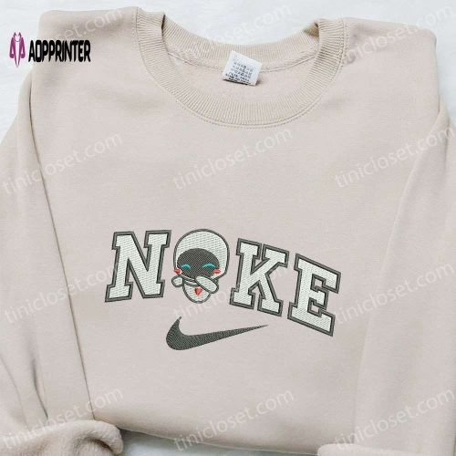 Eve x Nike Cartoon Embroidered Sweatshirt: Best Family Birthday Gift – Nike Inspired Hoodie