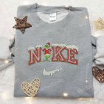 Nike x Grinch Xmas Embroidered Sweatshirt: Best Gift Idea Festive Nike Inspired Shirt