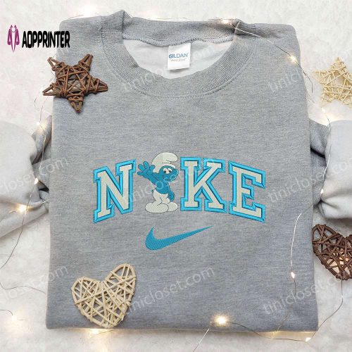 Nike x Grinch Xmas Embroidered Sweatshirt: Best Gift Idea Festive Nike Inspired Shirt