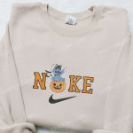 Nike x Halloween Pumpkin Stitch Embroidered Hoodie: Disney Sweatshirt Perfect Gifts for Halloween Lovers