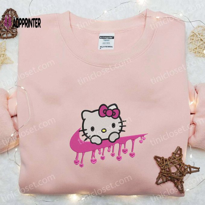 Nike x Hello Kitty Heart Embroidered Hoodie Sweatshirt & T-shirt: Valentine s Inspired Apparel