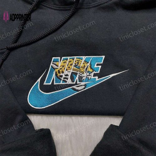 Nike x Jacksonville Jaguars Embroidered Shirt: NFL Fan Clothing for Sports Enthusiasts