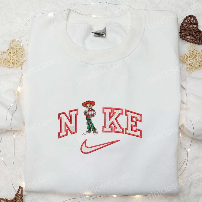 Christmas Embroidered Shirt T-shirt & Hoodie: Nike x Jessie Toy Story Disney – Festive Apparel