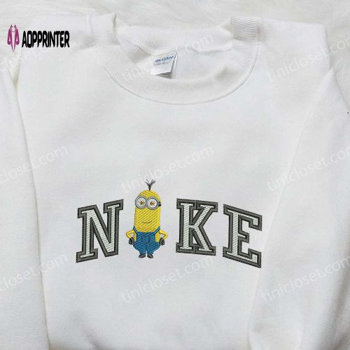 Nike x Dave Minion Embroidered Hoodie Sweatshirt & T-shirt: Cartoon Inspired Collection