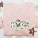 Nike x Kitty Elf Embroidered Hoodie & Hello Kitty Cartoon Shirt – Christmas Collection