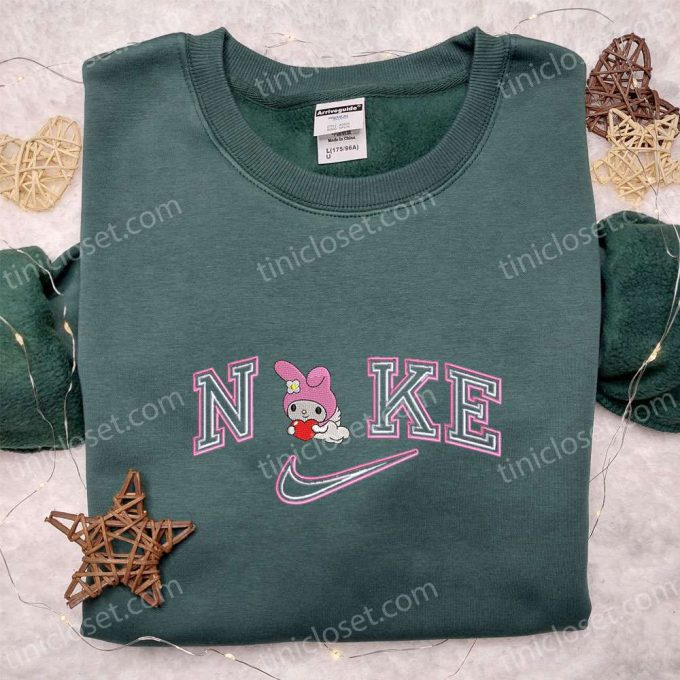 Nike x Kitty Melody Couple Love Hoodie & Embroidered T-Shirts – Valentine Cartoon Apparel