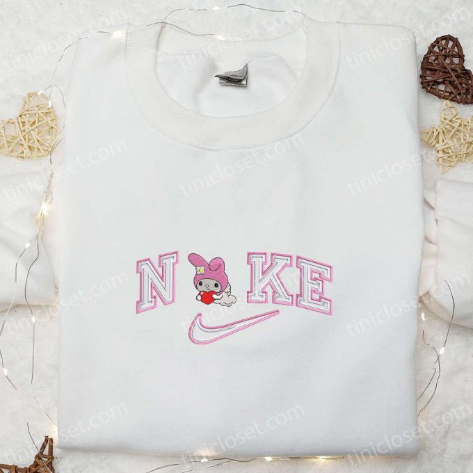 Nike x Kitty Melody Couple Love Hoodie & Embroidered T-Shirts – Valentine Cartoon Apparel