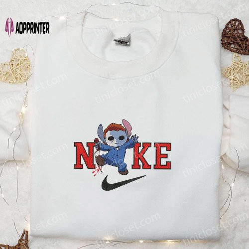 Stitch Love x Nike Embroidered Sweatshirt – Disney Characters Hoodie Best Valentine’s Day Gift Ideas