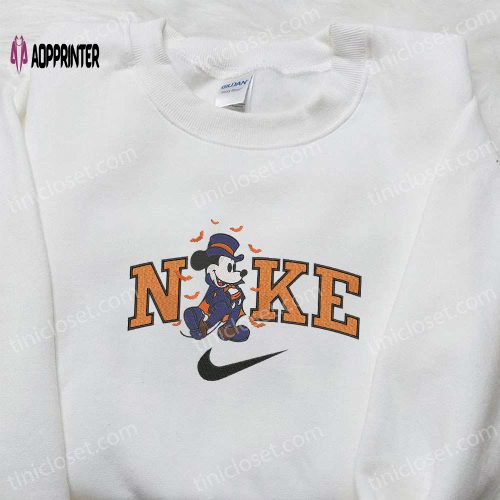 Nike x Devil Donald Duck Embroidered Sweatshirt – Disney Halloween Hoodie Adorable Shirt