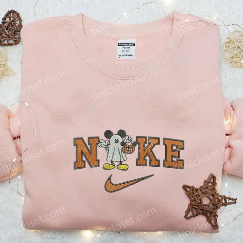 Nike x Mickey Mouse Boo Ghost Sweatshirt: Best Halloween Gift Ideas with Walt Disney Embroidered Shirt