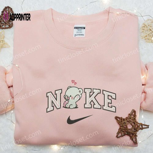 Nike x Milk Bear Love Embroidered Sweatshirt: Milk and Mocha Shirt Perfect Gift Idea