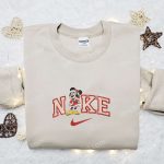 Nike x Minnie Mouse Christmas Embroidered Sweatshirt – Walt Disney Shirt Best Gift Ideas