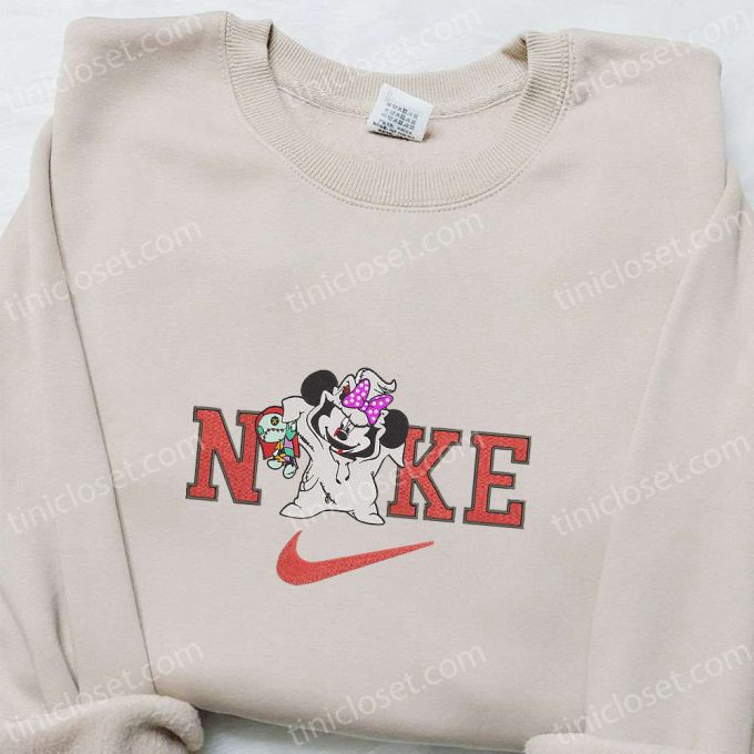 Disney Nike x Oogie Boogie Minnie Mouse Embroidered Shirt: Best Family Gift