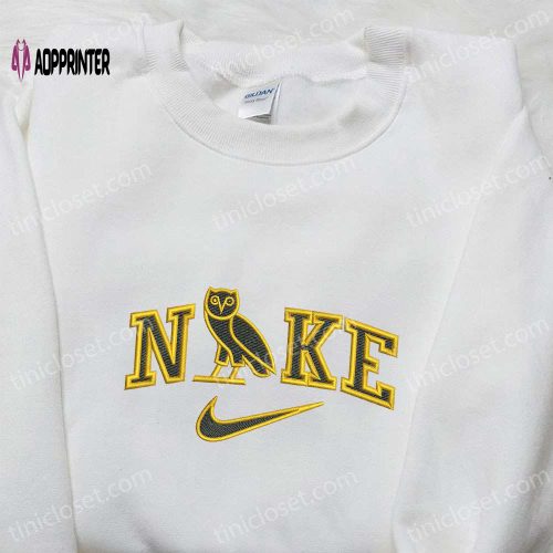 Swoosh x Nike Embroidered Shirt & Hoodie: Custom Nike Inspired T-shirt for Ultimate Style