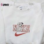 Nike x Patch Dog Embroidered Sweatshirt: Disney 101 Dalmatians Shirt Perfect Gift