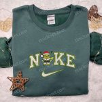 Nike x Pikachu Grinch Christmas Santa Hoodie & Pokemon Anime Embroidered Shirts