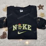 Nike x Pikachu Grinch Christmas Santa Hoodie & Pokemon Anime Embroidered Shirts