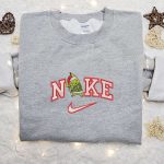 Nike x Pikachu Grinch Christmas Santa Embroidered T-shirt Pokemon Anime Shirt