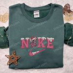 Nike x Pink Stitch Xmas Snow Embroidered Shirt & Disney Characters Hoodie: Unique Christmas Gift Ideas