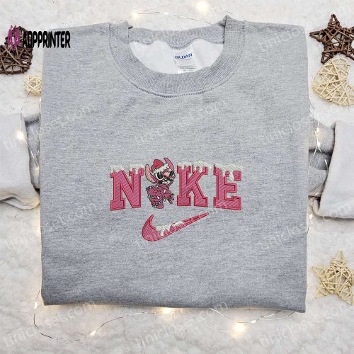 Nike x Pink Stitch Xmas Snow Embroidered Shirt & Disney Characters Hoodie: Unique Christmas Gift Ideas