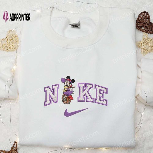 Nike x Pirate Cruise Minnie Embroidered Shirt – Custom Disney Characters Tee