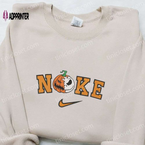 Nike x Voodoo Doll Embroidered Shirt Spooky Halloween Sweatshirt Inspired Hoodie