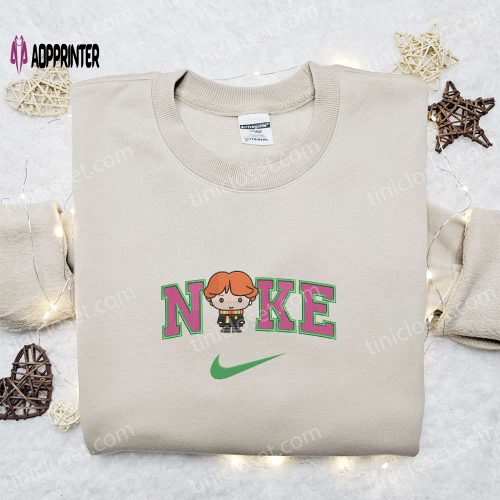 Winnie The Pooh Disney x Nike Candy Cane Christmas Embroidered Shirt – Festive T-shirt