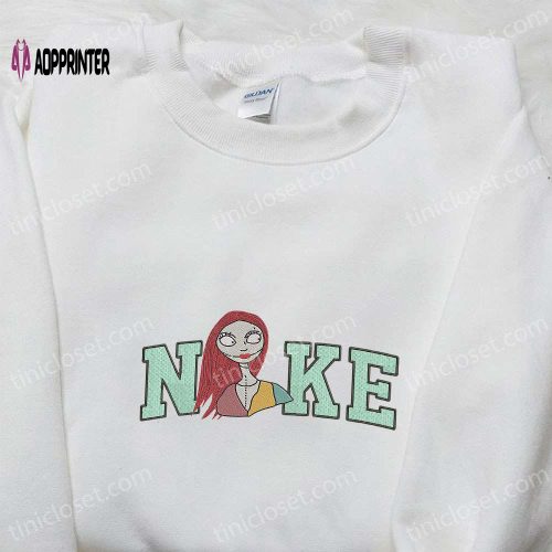 Nike x Sally Embroidered Shirt Nightmare Before Christmas Hoodie Inspired Sweatshirt