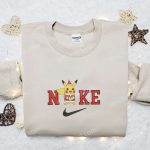 Exclusive Nike x Santa Pikachu & Anime Embroidered Shirts Pokemon Hoodie