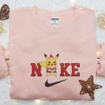 Exclusive Nike x Santa Pikachu & Anime Embroidered Shirts Pokemon Hoodie