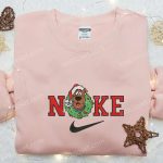 Nike x Scooby Doo Christmas Wreath Sweatshirt: Best Gift Idea Nike Inspired Embroidery