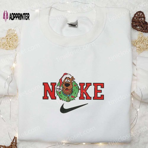 Nike x Simpson Christmas Embroidered Sweatshirt: Best Gift Idea for Nike Fans & Christmas Lovers