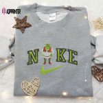 Nike x Shrek Embroidered Sweatshirt Shrek Cartoon Shirt Nike Inspired Tee