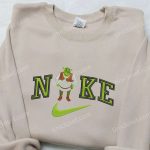 Nike x Shrek Embroidered Sweatshirt Shrek Cartoon Shirt Nike Inspired Tee