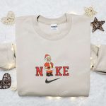 Nike x Simpson Christmas Embroidered Sweatshirt: Best Gift Idea for Nike Fans & Christmas Lovers