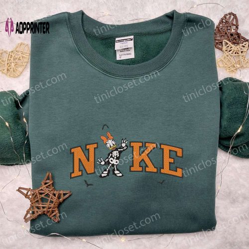 Nike x Skull Gnome Bats Halloween Embroidered Shirt – Amazing Nike Inspired Halloween Tee