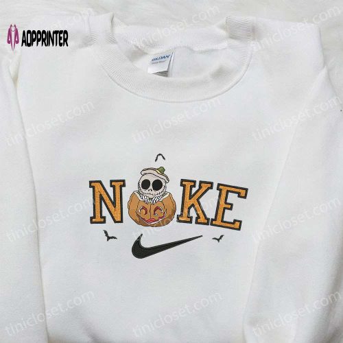 Nike x Rusty Bluey Halloween Embroidered Hoodie & T-shirt: Cute Nike Inspired Sweatshirt