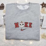 Spooky Style: Nike x Skull Halloween Embroidered Hoodie & T-shirt – Best Halloween Gifts for the Family