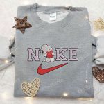 Nike x Snoopy Heart Sweatshirt: Peanuts Cartoon & Inspired Embroidered Shirt