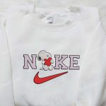 Nike x Snoopy Heart Sweatshirt: Peanuts Cartoon & Inspired Embroidered Shirt