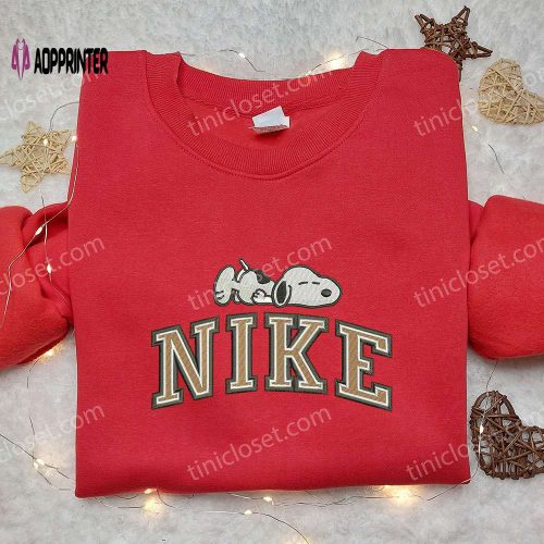 Nike x Snoopy Sleep Embroidered Sweatshirt – Peanuts Cartoon Shirt Nike Inspired